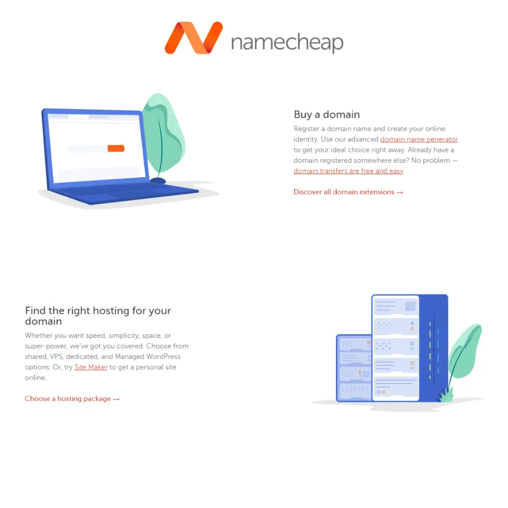 Namecheap Domain and Hosting