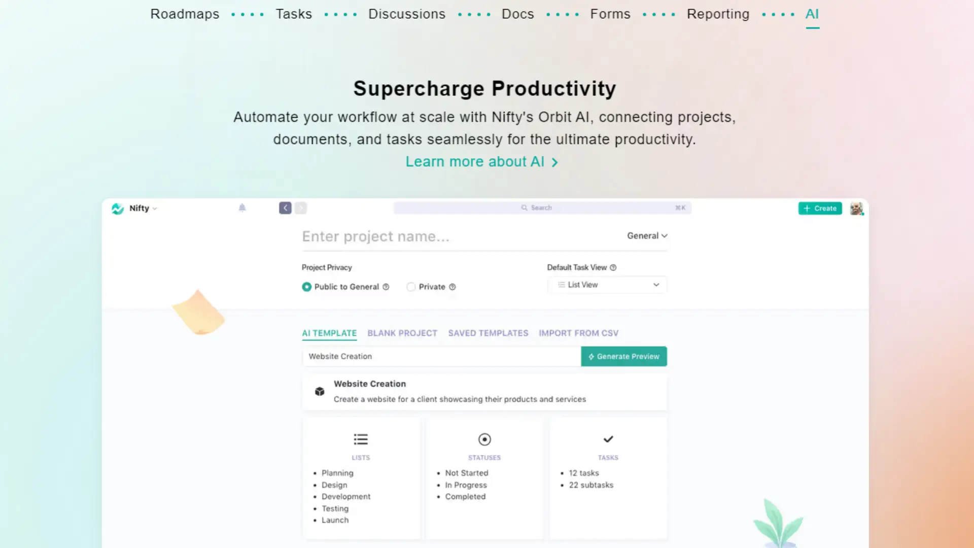 Nifty AI Productivity