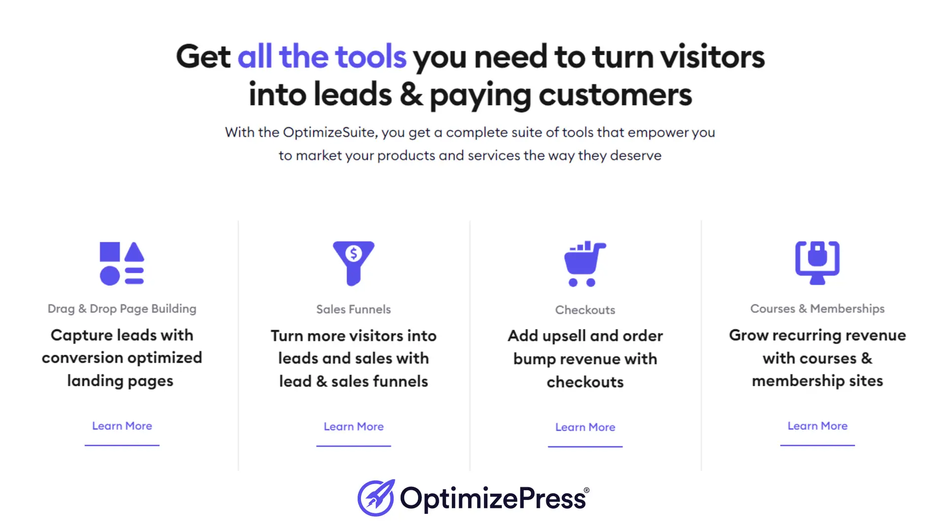 OptimizePress marketing tools