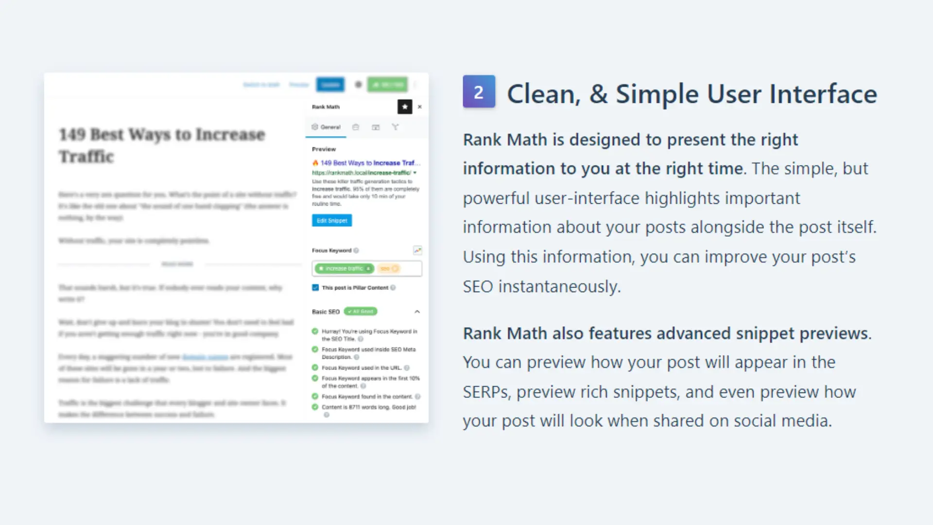 RankMath User Interface