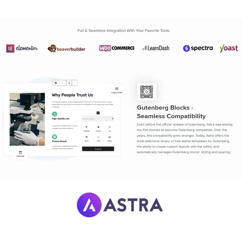 Astra Theme Integrations