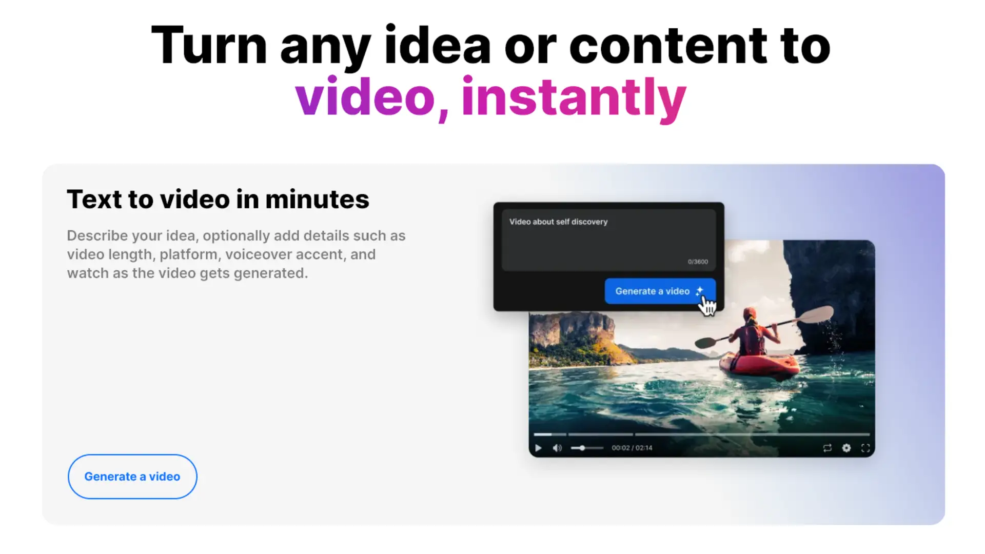 inVideo AI text to video